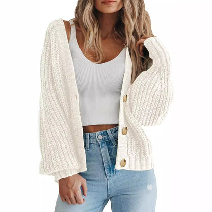 Women's Thick Knitted Cardigan Sweater