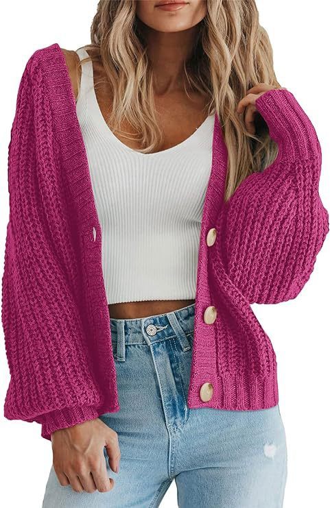 Women's Thick Knitted Cardigan Sweater