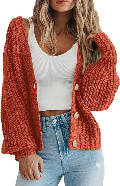 Women's Thick Knitted Cardigan Sweater