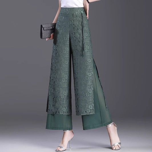 Split Pants Thin High Waist Loose